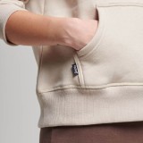 Superdry Essential Logo Εκρού - Γυναικεία Μπλούζα Φούτερ Εικόνα 3