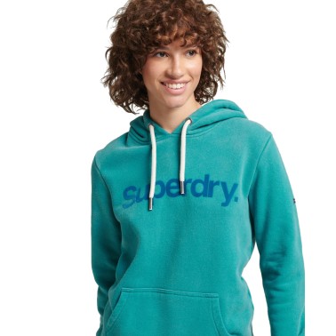 SUPERDRY VINTAGE CORE LOGO 80'S HOOD W2011470A-3HJ Petrol
