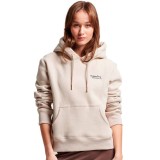 Superdry Essential Logo Εκρού - Γυναικεία Μπλούζα Φούτερ Εικόνα 