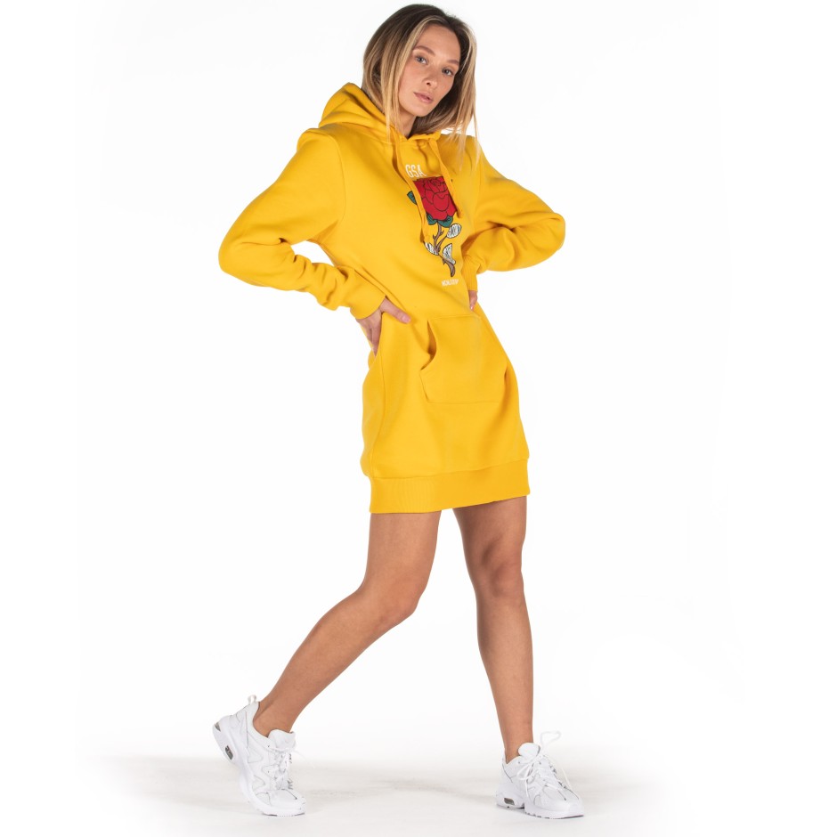 ΓΥΝΑΙΚΕΙΟ ΦΟΥΤΕΡ ΜΕ ΚΟΥΚΟΥΛΑ GSA GLORY LONG FIT 37-29104-21 YELLOW Κίτρινο