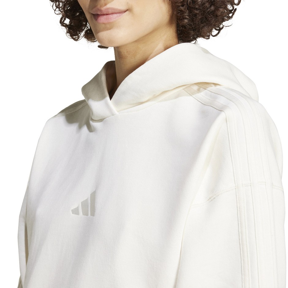 Γυναικείο Φούτερ Λευκό - adidas Sportswear ALL SZN French Terry 3-Stripes
