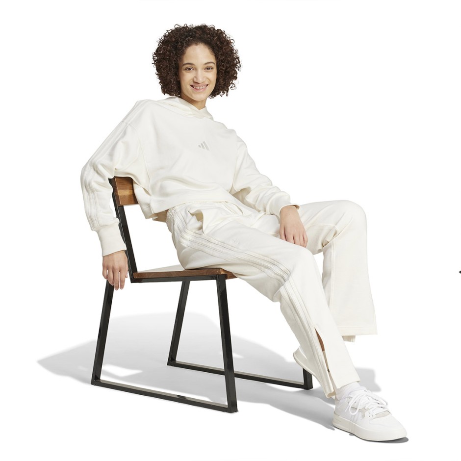 Γυναικείο Φούτερ Λευκό - adidas Sportswear ALL SZN French Terry 3-Stripes