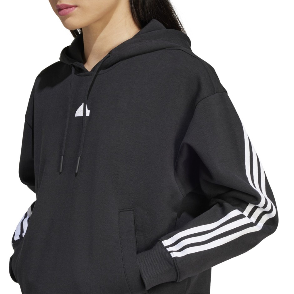 Γυναικείο Φούτερ Μαύρο - adidas Sportswear Future Icons 3-Stripes