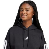 Γυναικείο Φούτερ Μαύρο - adidas Sportswear Essentials 3-Stripes Fleece Εικόνα 2