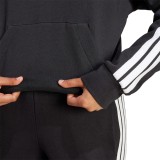 Γυναικείο Φούτερ Μαύρο - adidas Sportswear Essentials 3-Stripes Fleece Εικόνα 3