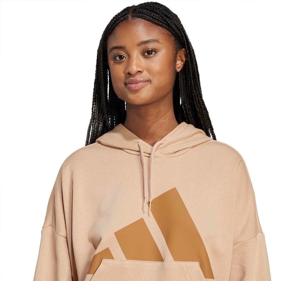 Γυναικείο Φούτερ Μπεζ - adidas Sportswear Essentials Big Logo French Terry
