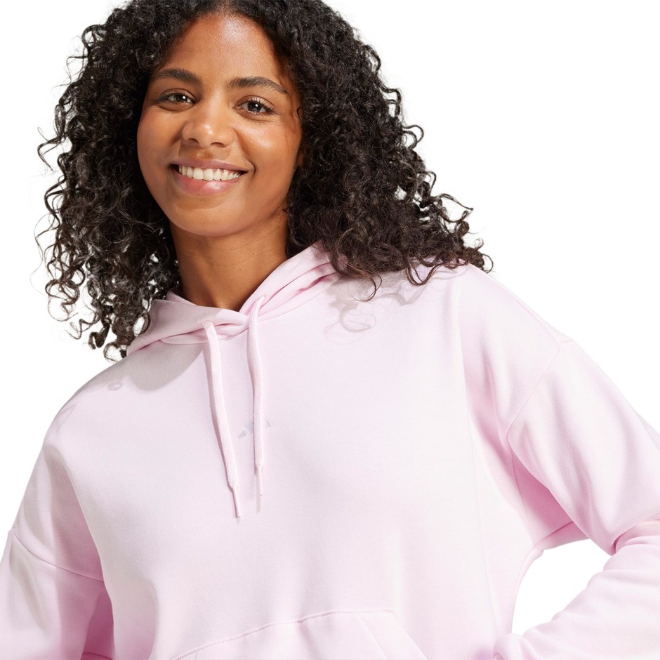 Women's Hoodie Pink - adidas Sportswear Essentials Small Logo Feel Cozy