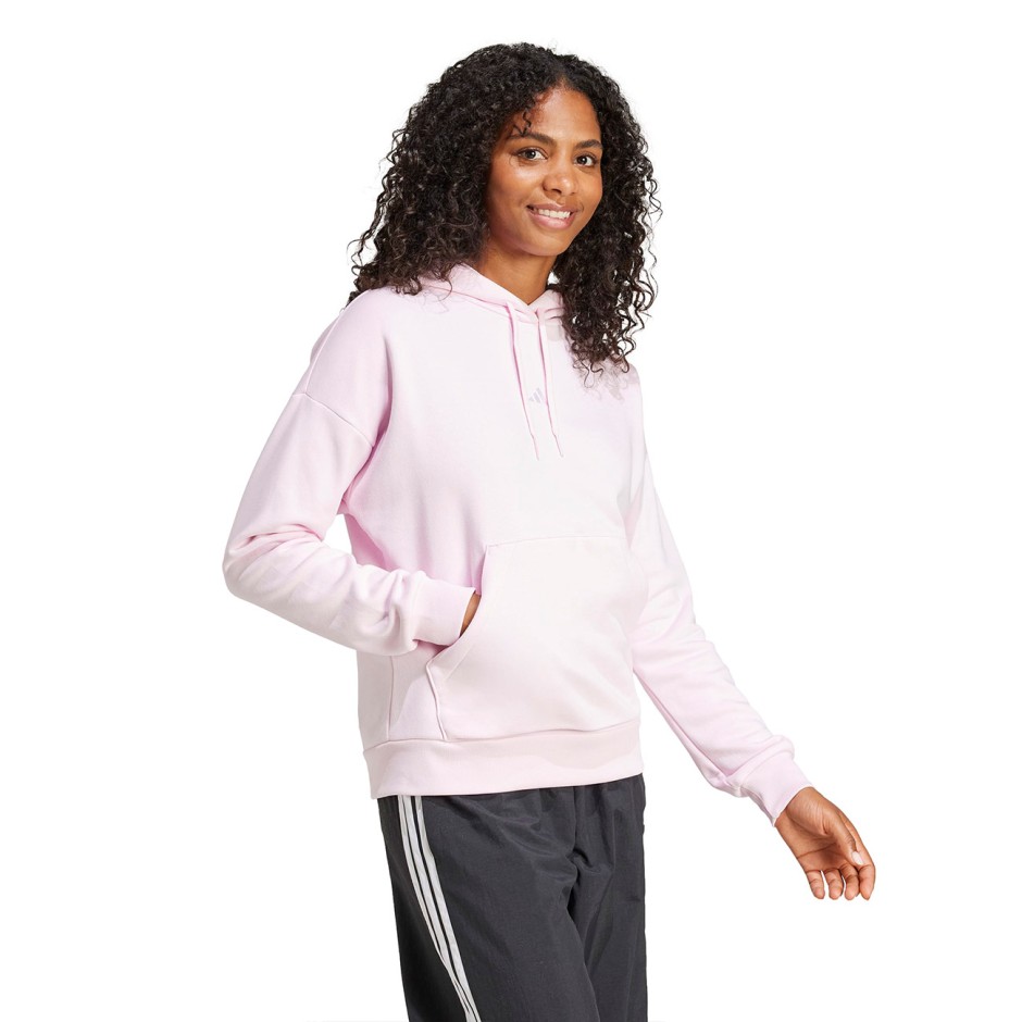 Women's Hoodie Pink - adidas Sportswear Essentials Small Logo Feel Cozy