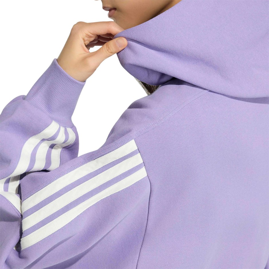 Women's Hoodie Lilac - adidas Sportswear KIT 3-Stripes