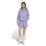 Women's Hoodie Lilac - adidas Sportswear KIT 3-Stripes Image 3