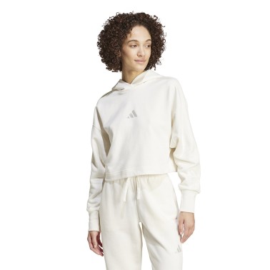 Γυναικείο Φούτερ Λευκό - adidas Sportswear ALL SZN French Terry 3-Stripes