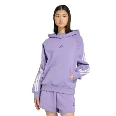 Women's Hoodie Lilac - adidas Sportswear KIT 3-Stripes