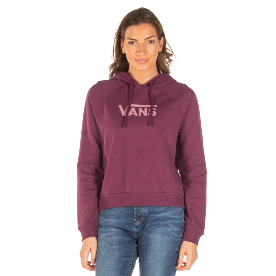 VANS WM FLYING V FT BOXY HOODIE VA4BG37D5 7D5 Crimson