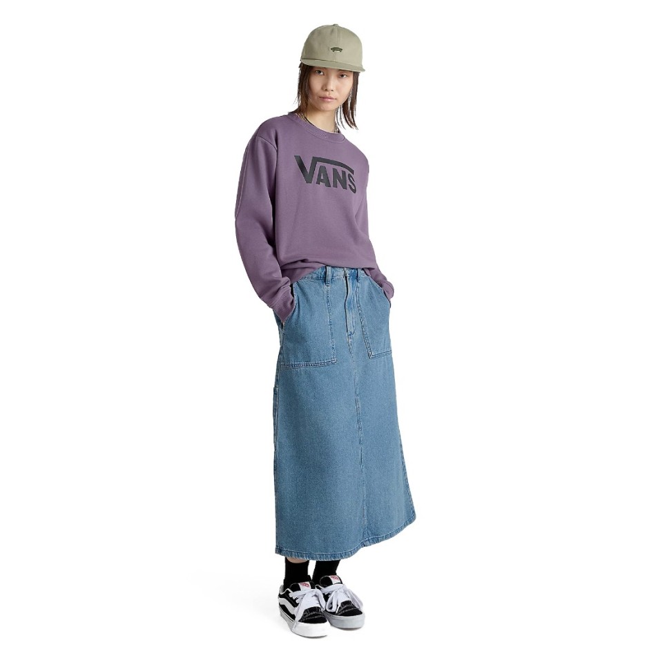 Γυναικείο Φούτερ Μωβ - Vans Classic V Boyfriend Fit