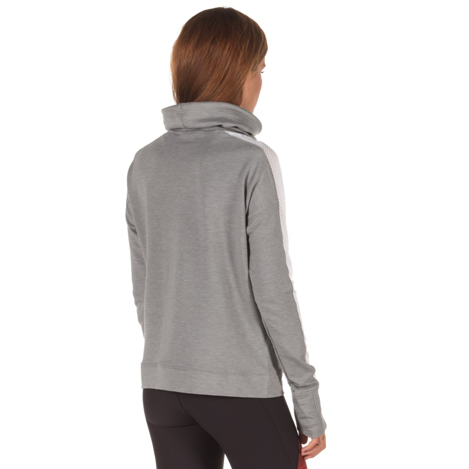 UNDER ARMOUR FEATHERWEIGHT FLEECE FUNNEL 1305498 036 Grey Zakcret.gr