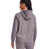 UNDER ARMOUR RIVAL FLEECE LOGO HOODIE 1356318-585 Μωβ