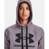 UNDER ARMOUR RIVAL FLEECE LOGO HOODIE 1356318-585 Μωβ