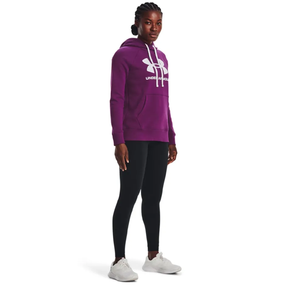 UNDER ARMOUR RIVAL FLEECE LOGO HOODIE 1356318 514 White