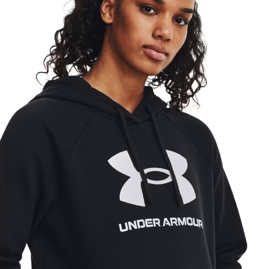 Γυναικείο Φούτερ Με Κουκούλα Μαύρο - Under Armour Rival Fleece Big Logo