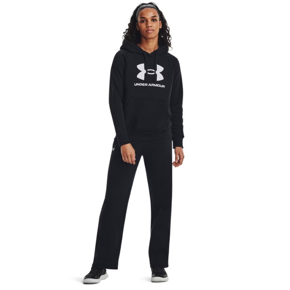 Γυναικείο Φούτερ Με Κουκούλα Μαύρο - Under Armour Rival Fleece Big Logo