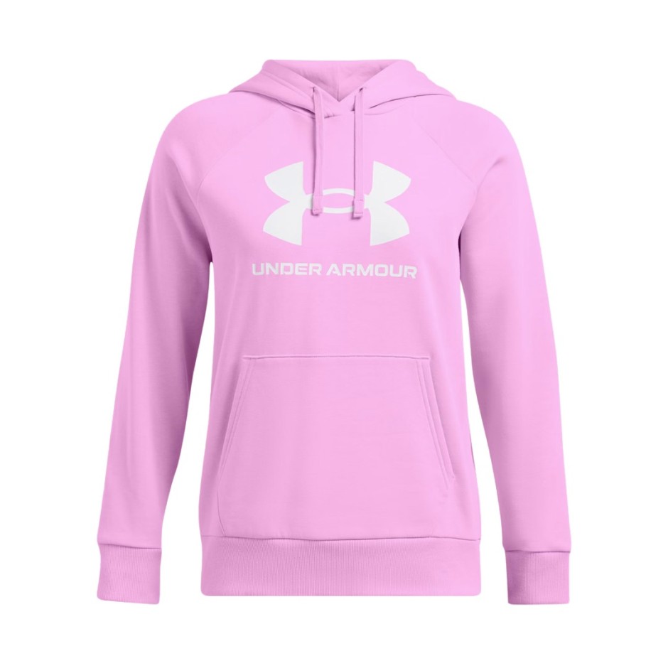 Γυναικείο Φούτερ Με Κουκούλα Ροζ - Under Armour Rival Fleece Big Logo