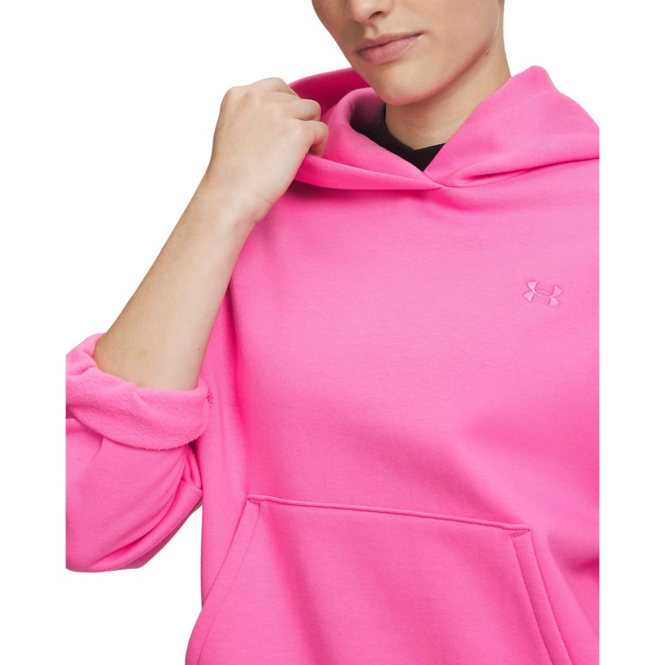 Women's Hoodie Pink - Under Armour Icon Fleece