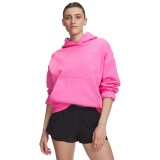 Women's Hoodie Pink - Under Armour Icon Fleece Image 