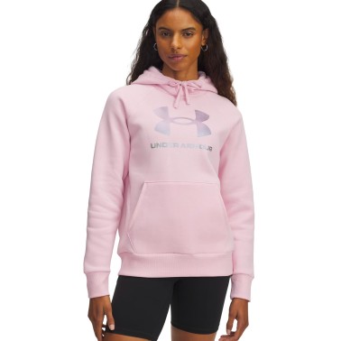 UNDER ARMOUR RIVAL FLC SHIMMER HDY 6003710-647 Pink