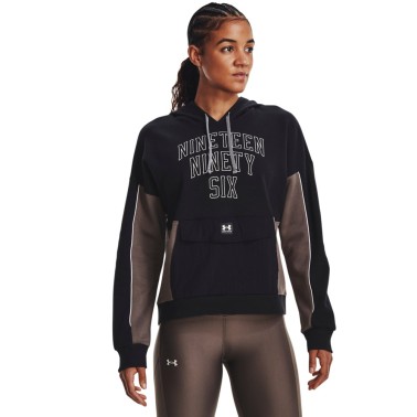 UNDER ARMOUR RIVAL FLEECE HOODIE Μαύρο