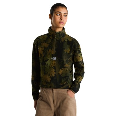 THE NORTH FACE W NOVELTY LOGO GLACIER 1/4 ZIP NF0A8JK9T2Z-T2Z Χακί