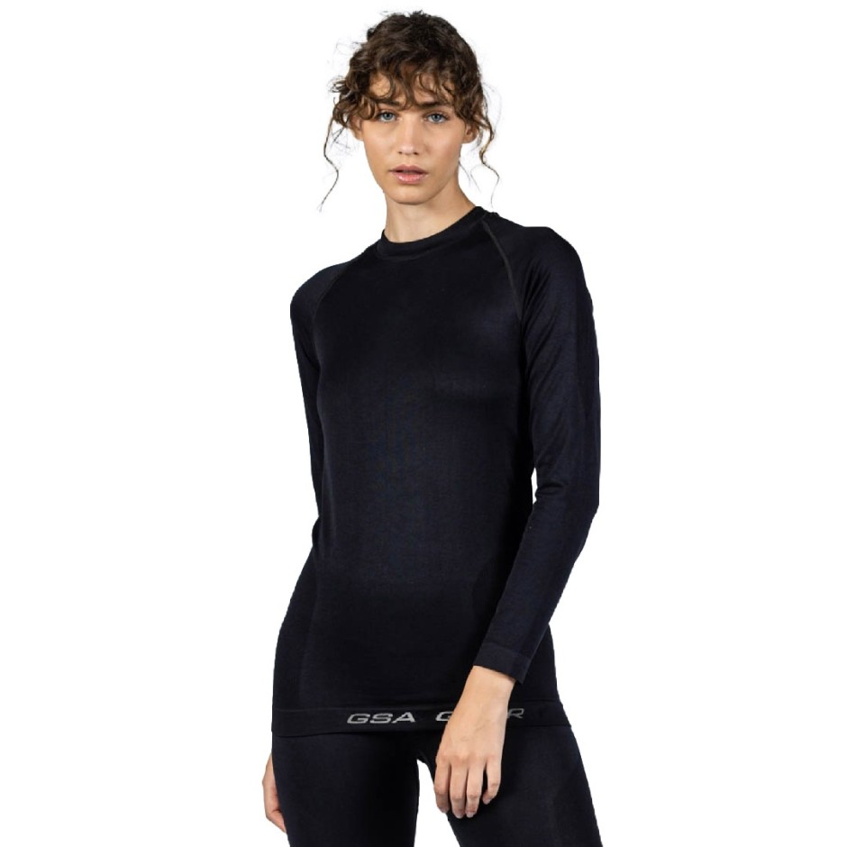 GSA SEAMLESS ULTRA THERMAL LONG SLEEVE TEE 1729146-BLACK Μαύρο