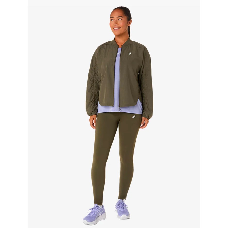 Women's Running Jacket Olive - ASICS NAGINO RUN ADJUSTABLE