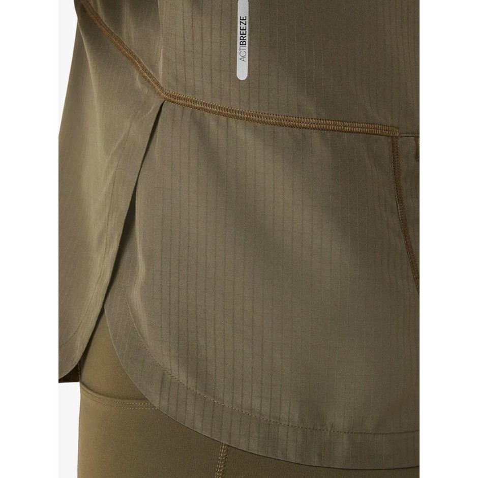 Women's Running Jacket Olive - ASICS NAGINO RUN ADJUSTABLE