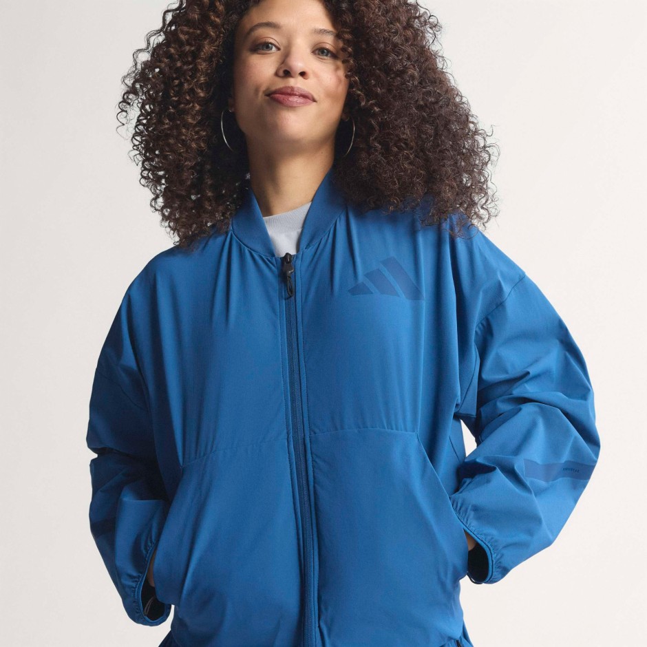 Γυναικείο Μπουφάν Πετρόλ - adidas Sportswear Z.N.E. Woven Bomber