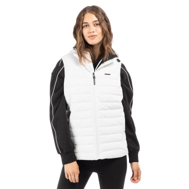 Γυναικείο Αμάνικο Μπουφάν Λευκό - District75