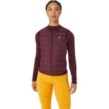 Γυναικείο Αμάνικο Μπουφάν ASICS PADDED RUN VEST Μπορντό 2012C383-500  Εικόνα 