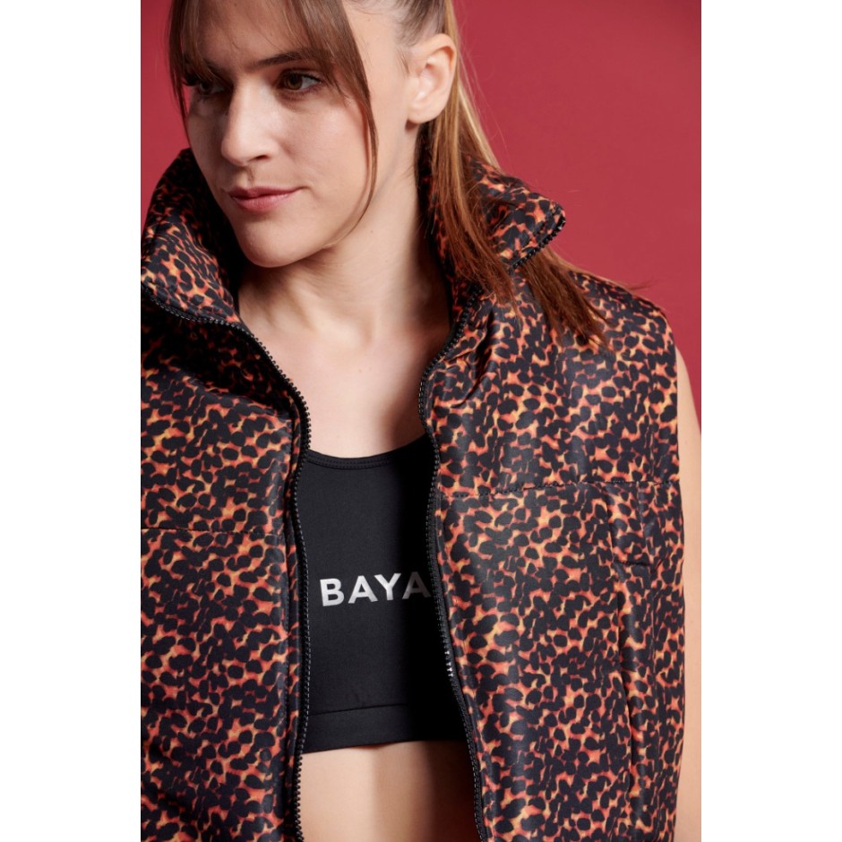 BAYA VEST PUFFER JACKET 48971-BROWN Καφέ