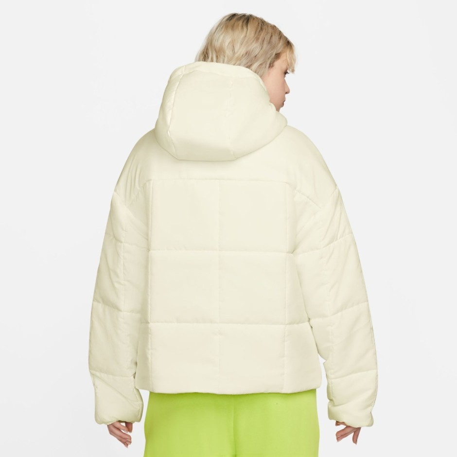 Nike Sportswear Classic Puffer Εκρού - Γυναικείο Μπουφάν