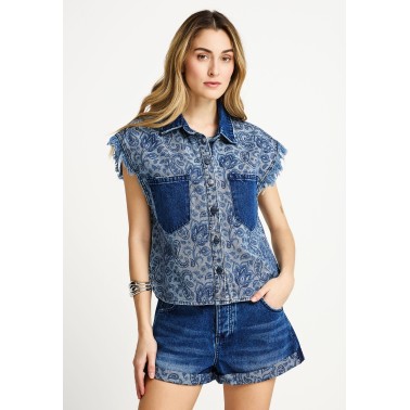 FUNKY BUDDHA  FBL013-162-01-MD BLUE Τζήν