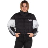 adidas Originals CROPPED PUFFER JACKET ED7598 White-Black Image 