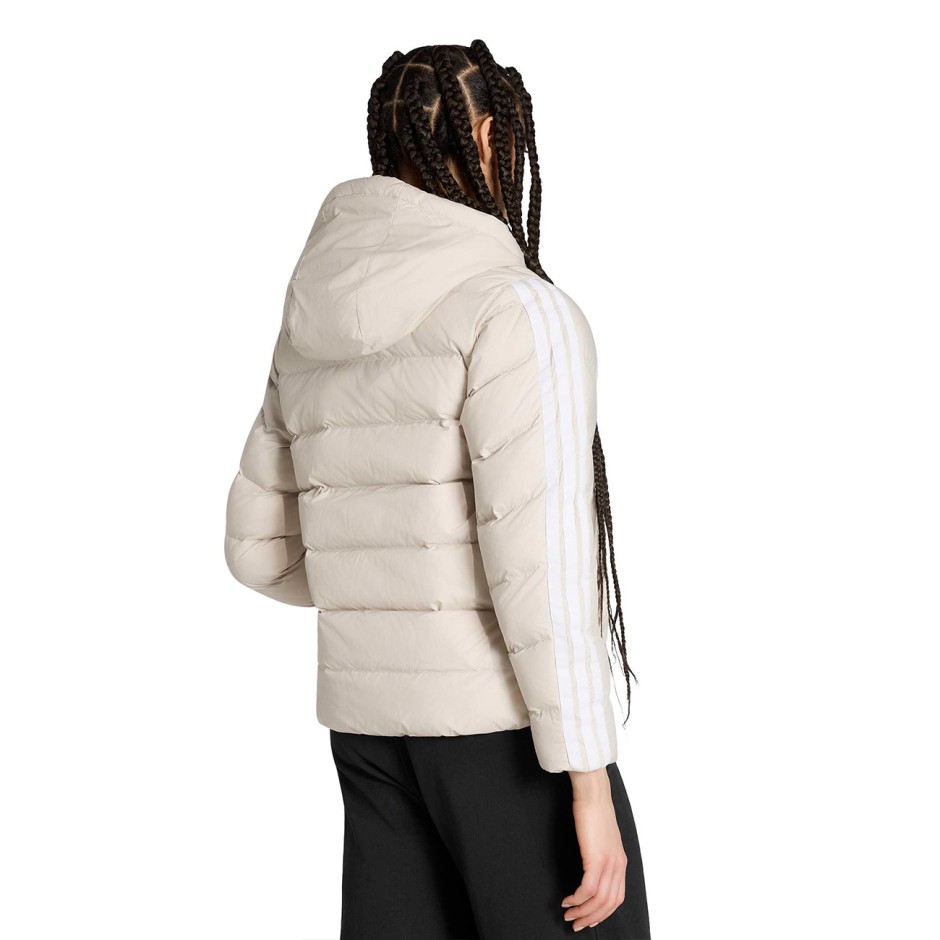 Women's Jacket Beige - adidas Sportswear Essentials CLIMAWARM 3-Stripes