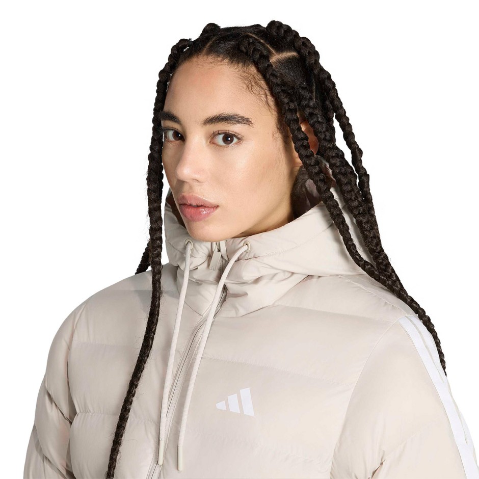 Women's Jacket Beige - adidas Sportswear Essentials CLIMAWARM 3-Stripes
