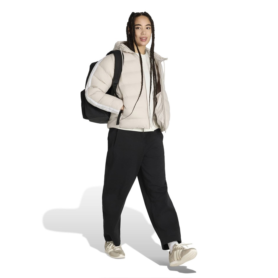 Women's Jacket Beige - adidas Sportswear Essentials CLIMAWARM 3-Stripes