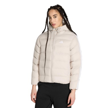 Women's Jacket Beige - adidas Sportswear Essentials CLIMAWARM 3-Stripes