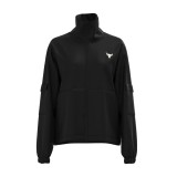 UNDER ARMOUR UA PROJECT ROCK WOVEN JKT 1365993-001 Black Image 