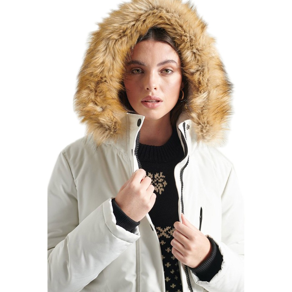 SUPERDRY EVEREST PARKA W5010325A-39E Ecru