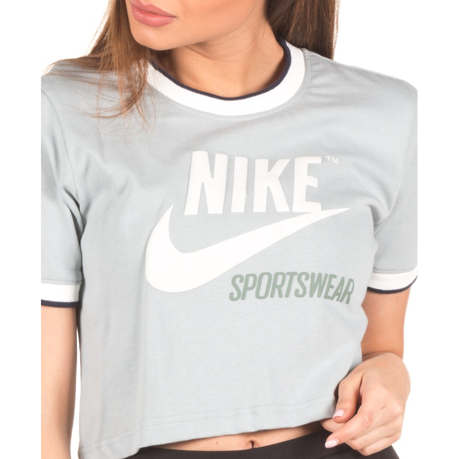 NIKE W NSW TOP CROP RIB ARCHIVE AA1184-019 Siel