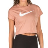 NIKE W NSW SWSH TOP CROP SS AR3064-605 ΡΟΖ