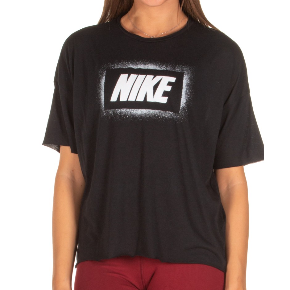NIKE W NK DRY OVERSIZED SS TOP GRX BV4494-010 Black