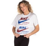NIKE SPORTSWEAR ICON CLASH WOMEN'S SHORT-SLEEVE TOP CJ2040-100 Λευκό Εικόνα 